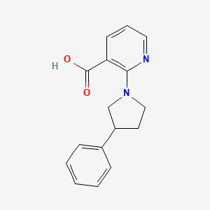 2-(3-Phenylpyrrolidin-1-yl)pyridine-3-carboxylic acid