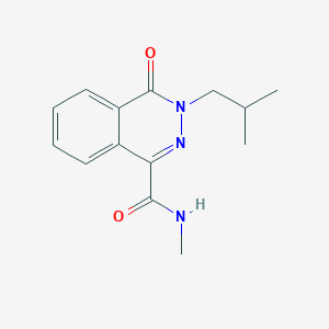 molecular formula C14H17N3O2 B7458339 N-methyl-3-(2-methylpropyl)-4-oxophthalazine-1-carboxamide 