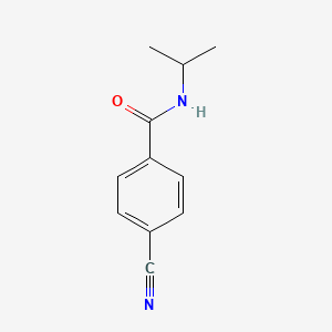 molecular formula C11H12N2O B7458407 4-cyano-N-(1-methylethyl)-Benzamide 