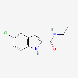 molecular formula C11H11ClN2O B7458412 5-chloro-N~2~-ethyl-1H-indole-2-carboxamide 