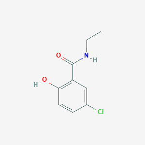 molecular formula C9H10ClNO2 B7458420 5-chloro-N-ethyl-2-hydroxybenzamide 