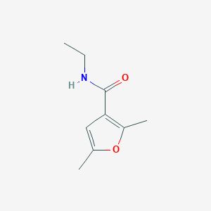molecular formula C9H13NO2 B7458422 N-ethyl-2,5-dimethylfuran-3-carboxamide 