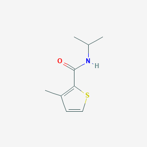 molecular formula C9H13NOS B7458441 3-methyl-N-propan-2-ylthiophene-2-carboxamide 