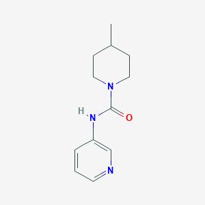 molecular formula C12H17N3O B7458456 4-methyl-N-pyridin-3-ylpiperidine-1-carboxamide 