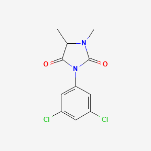 molecular formula C11H10Cl2N2O2 B7458464 3-(3,5-Dichlorophenyl)-1,5-dimethylimidazolidine-2,4-dione 