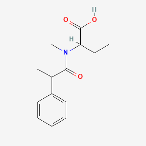 2-[Methyl(2-phenylpropanoyl)amino]butanoic acid
