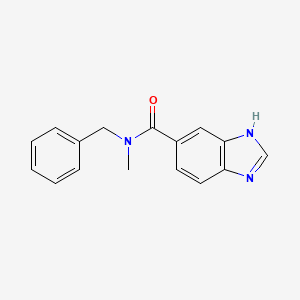 molecular formula C16H15N3O B7458589 N-benzyl-N-methyl-3H-benzimidazole-5-carboxamide 
