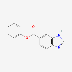 molecular formula C14H10N2O2 B7458606 phenyl 3H-benzimidazole-5-carboxylate 