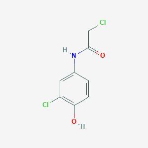molecular formula C8H7Cl2NO2 B7458609 2-chloro-N-(3-chloro-4-hydroxyphenyl)acetamide 