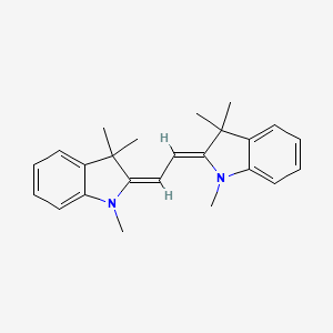 molecular formula C24H28N2 B7458627 (2Z)-1,3,3-trimethyl-2-[(2E)-2-(1,3,3-trimethylindol-2-ylidene)ethylidene]indole 