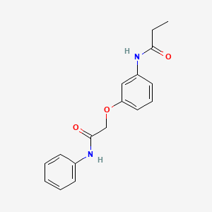 molecular formula C17H18N2O3 B7458635 N-[3-(2-anilino-2-oxoethoxy)phenyl]propanamide 