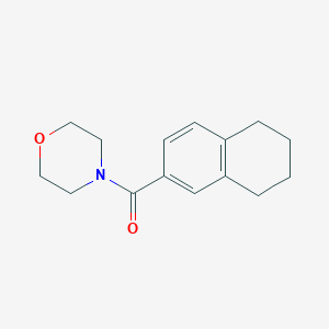molecular formula C15H19NO2 B7458652 Morpholin-4-yl(5,6,7,8-tetrahydronaphthalen-2-yl)methanone 