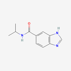 molecular formula C11H13N3O B7458675 N-(propan-2-yl)-1H-1,3-benzodiazole-5-carboxamide 