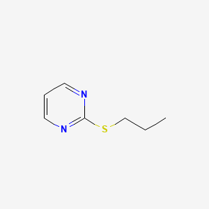 molecular formula C7H10N2S B7458695 2-Propylsulfanylpyrimidine 