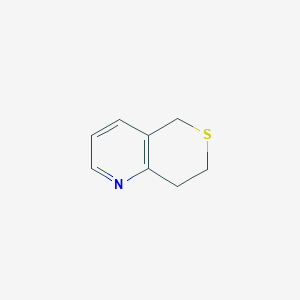 molecular formula C8H9NS B7458729 7,8-dihydro-5H-thiopyrano[4,3-b]pyridine 
