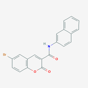 molecular formula C20H12BrNO3 B7458746 6-bromo-N-(naphthalen-2-yl)-2-oxo-2H-chromene-3-carboxamide 