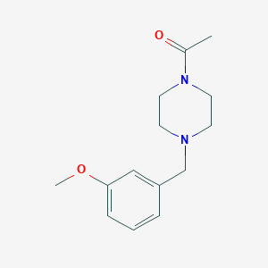 molecular formula C14H20N2O2 B7458773 1-[4-[(3-Methoxyphenyl)methyl]piperazin-1-yl]ethanone 