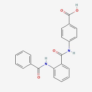 molecular formula C21H16N2O4 B7458774 4-[({2-[(Phenylcarbonyl)amino]phenyl}carbonyl)amino]benzoic acid 