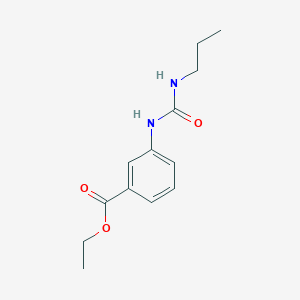 molecular formula C13H18N2O3 B7458819 Ethyl 3-(propylcarbamoylamino)benzoate 