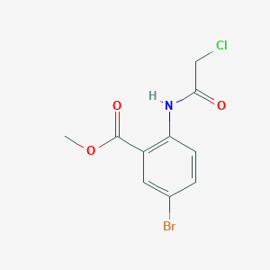 molecular formula C10H9BrClNO3 B7458827 Methyl 5-bromo-2-[(2-chloroacetyl)amino]benzoate 