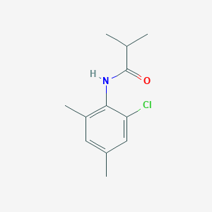 molecular formula C12H16ClNO B7458858 N-(2-chloro-4,6-dimethylphenyl)-2-methylpropanamide 