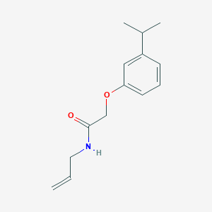 molecular formula C14H19NO2 B7458865 2-(3-propan-2-ylphenoxy)-N-prop-2-enylacetamide 
