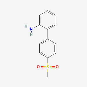 molecular formula C13H13NO2S B7458873 4'-(Methylsulfonyl)[1,1'-biphenyl]-2-amine 