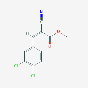 molecular formula C11H7Cl2NO2 B7458902 Methyl (2Z)-2-cyano-3-(3,4-dichlorophenyl)prop-2-enoate 