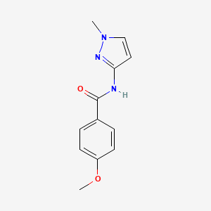 molecular formula C12H13N3O2 B7459012 4-methoxy-N-(1-methylpyrazol-3-yl)benzamide 
