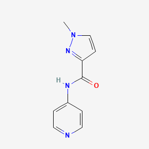 molecular formula C10H10N4O B7459042 1-methyl-N-pyridin-4-ylpyrazole-3-carboxamide 