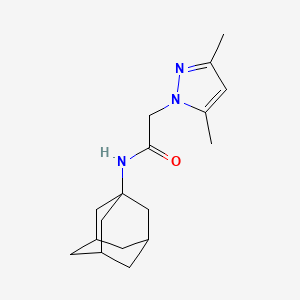 molecular formula C17H25N3O B7459169 N-(1-adamantyl)-2-(3,5-dimethylpyrazol-1-yl)acetamide 