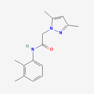 molecular formula C15H19N3O B7459198 N-(2,3-dimethylphenyl)-2-(3,5-dimethylpyrazol-1-yl)acetamide 