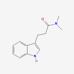 molecular formula C13H16N2O B7459268 N,N-dimethyl-3-(3-indolyl)propionamide 