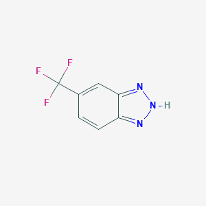 molecular formula C7H4F3N3 B074593 5-(三氟甲基)-1H-1,2,3-苯并三唑 CAS No. 1548-67-0