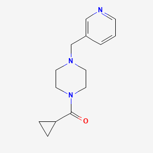 molecular formula C14H19N3O B7459301 Cyclopropyl-[4-(pyridin-3-ylmethyl)piperazin-1-yl]methanone 