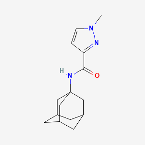 molecular formula C15H21N3O B7459356 N-(1-adamantyl)-1-methylpyrazole-3-carboxamide 