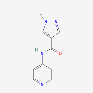 molecular formula C10H10N4O B7459423 1-methyl-N-pyridin-4-ylpyrazole-4-carboxamide 