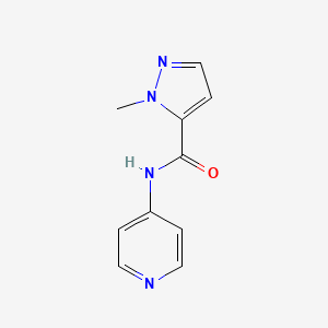 molecular formula C10H10N4O B7459438 2-methyl-N-pyridin-4-ylpyrazole-3-carboxamide 