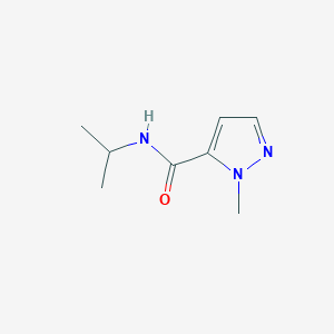 molecular formula C8H13N3O B7459460 N~5~-isopropyl-1-methyl-1H-pyrazole-5-carboxamide 