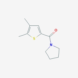 molecular formula C11H15NOS B7459509 (4,5-Dimethylthiophen-2-yl)(pyrrolidin-1-yl)methanone 