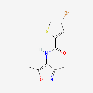 molecular formula C10H9BrN2O2S B7459512 4-bromo-N-(3,5-dimethyl-1,2-oxazol-4-yl)thiophene-2-carboxamide 