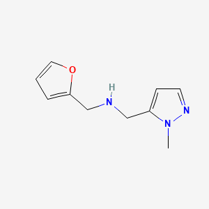 molecular formula C10H13N3O B7459533 [(furan-2-yl)methyl][(1-methyl-1H-pyrazol-5-yl)methyl]amine 