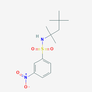 molecular formula C14H22N2O4S B7459548 3-nitro-N-(2,4,4-trimethylpentan-2-yl)benzenesulfonamide 