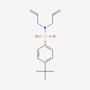 molecular formula C16H23NO2S B7459564 4-tert-butyl-N,N-bis(prop-2-enyl)benzenesulfonamide 