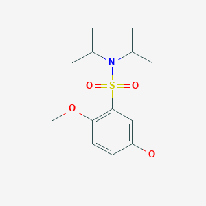 molecular formula C14H23NO4S B7459591 2,5-dimethoxy-N,N-di(propan-2-yl)benzenesulfonamide 