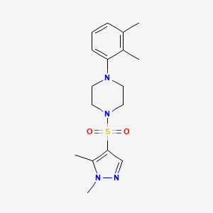 molecular formula C17H24N4O2S B7459613 1-(2,3-Dimethylphenyl)-4-(1,5-dimethylpyrazol-4-yl)sulfonylpiperazine 