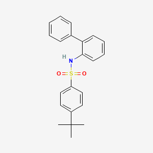 molecular formula C22H23NO2S B7459666 4-tert-butyl-N-(2-phenylphenyl)benzenesulfonamide 