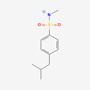 molecular formula C11H17NO2S B7459678 N-methyl-4-(2-methylpropyl)benzenesulfonamide 