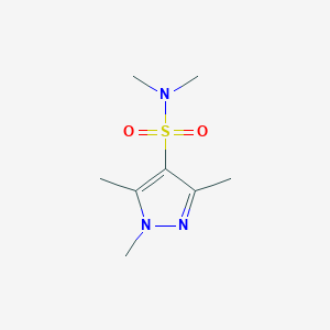 molecular formula C8H15N3O2S B7459701 N,N,1,3,5-pentamethylpyrazole-4-sulfonamide 