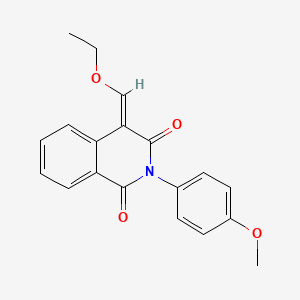 (4E)-4-(ethoxymethylidene)-2-(4-methoxyphenyl)isoquinoline-1,3-dione